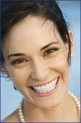 woman smiling