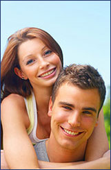 smiling guy and girl